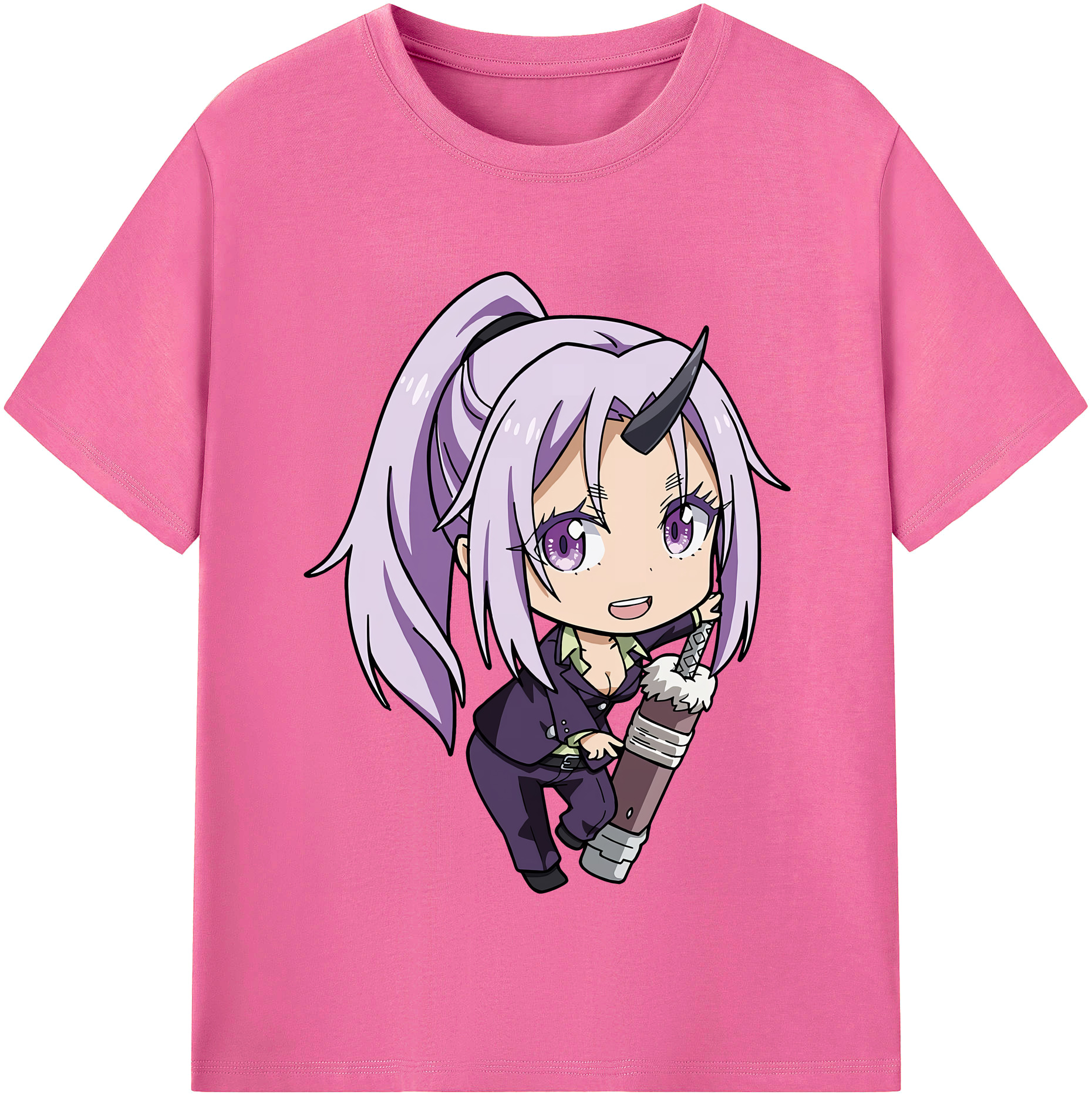 （画像用） 転スラ Regarding Reincarnated to Slime レディースカジュアルプリントTシャツ（綿100％）